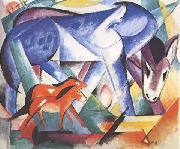 Franz Marc The First Animals (mk34) oil painting picture wholesale